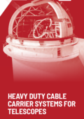 Heavy duty cable carrier systems for telescopes