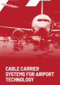 Cable carrier systems for airport technology