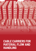 Cable carriers for material flow and handling