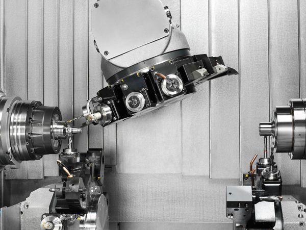 Telescopic covers work area cladding turning and milling center (2)