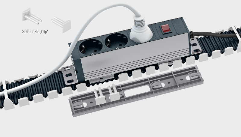 P0240 GS End connectors - Side parts "Clip"
