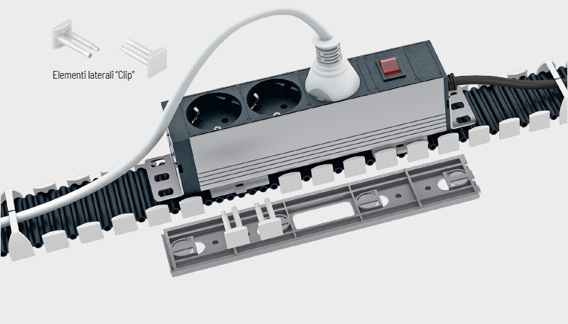 P0240 GS End connectors - Side parts "Clip"