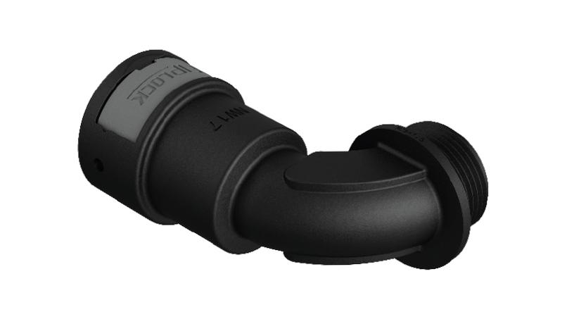 AWPA-M / AEPA-M - Anschlussverschraubung Bogenwinkel 90°, metrisch, Kunststoffgewinde